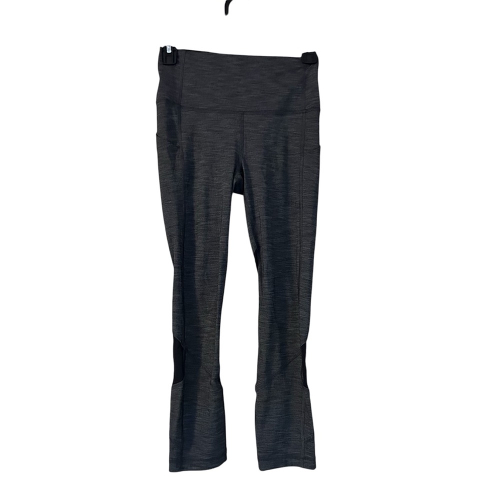 Lululemon Black Pace Rival Mid-Rise Crop Leggings Women’s Sz 2